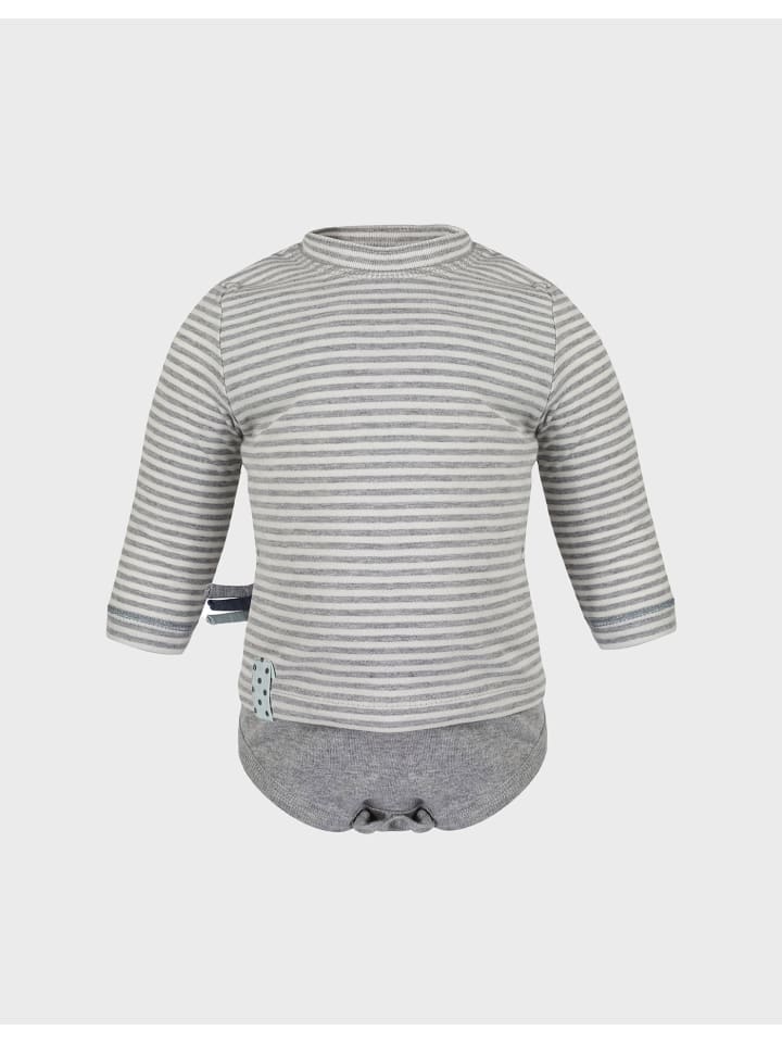 

OrganicEra Детский боди с длинными рукавами, серого меланжевого цвета