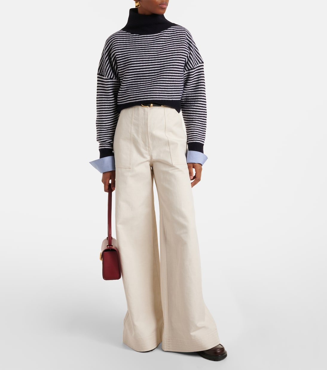 Водолазка Bessica из шерсти и кашемира Max Mara, серый — фото 2