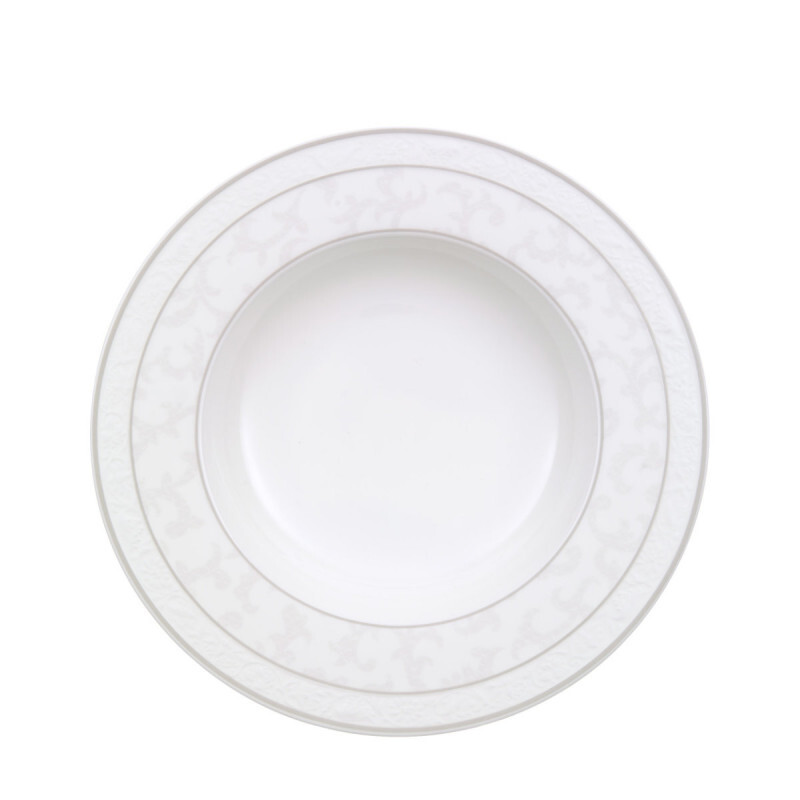 

Суповая тарелка Grey Pearl 24 см Villeroy & Boch, белый