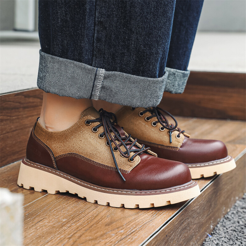 Туфли мужские Men"s Casual Men Low-Top V05, коричневый — фото 3