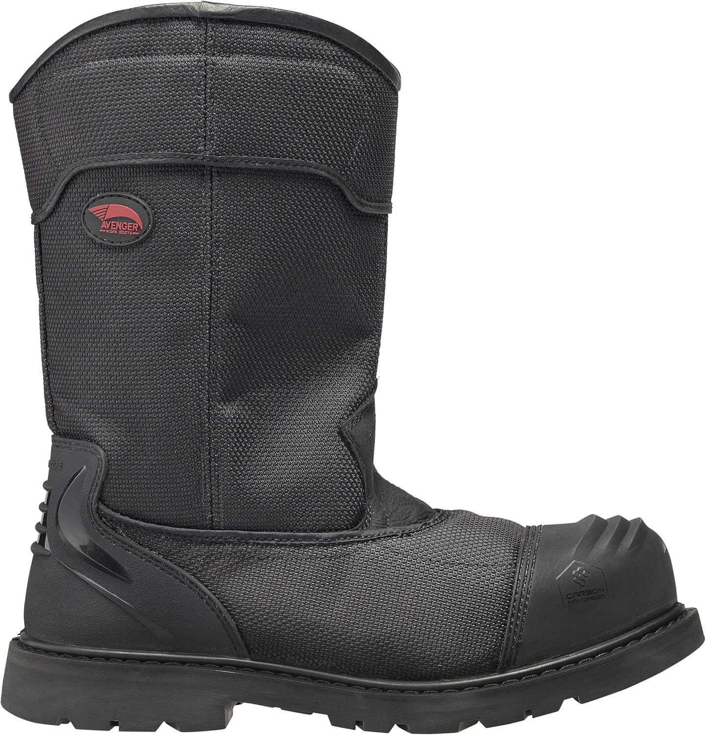Рабочие ботинки FSI FOOTWEAR SPECIALTIES INTERNATIONAL 7800 Hammer 11 с карбоновым носком, защитой от проколов и водонепроницаемостью Avenger Work Boots, черный — фото 2