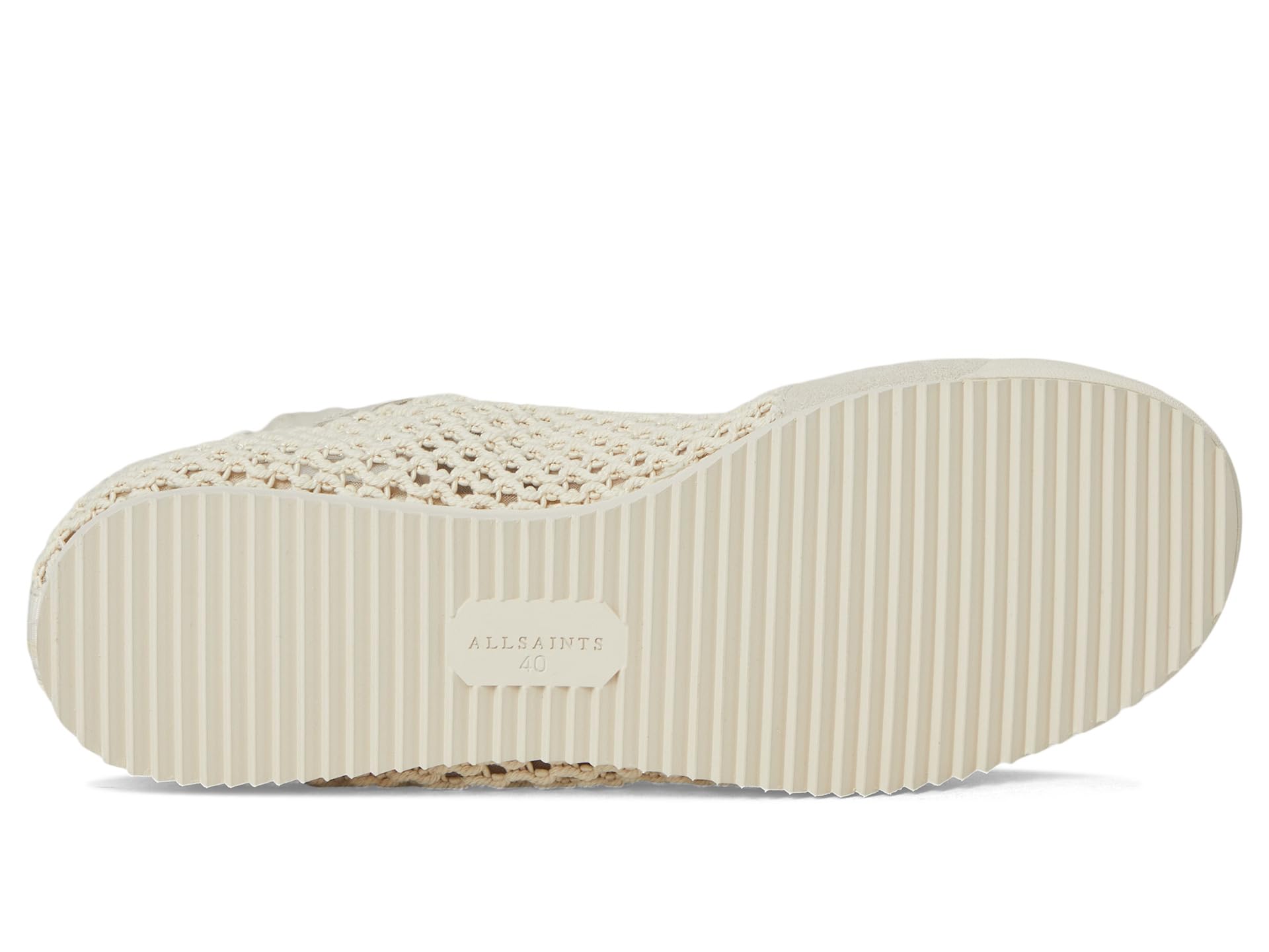 Кроссовки AllSaints Kenny Woven Runner, Chalk White — фото 3