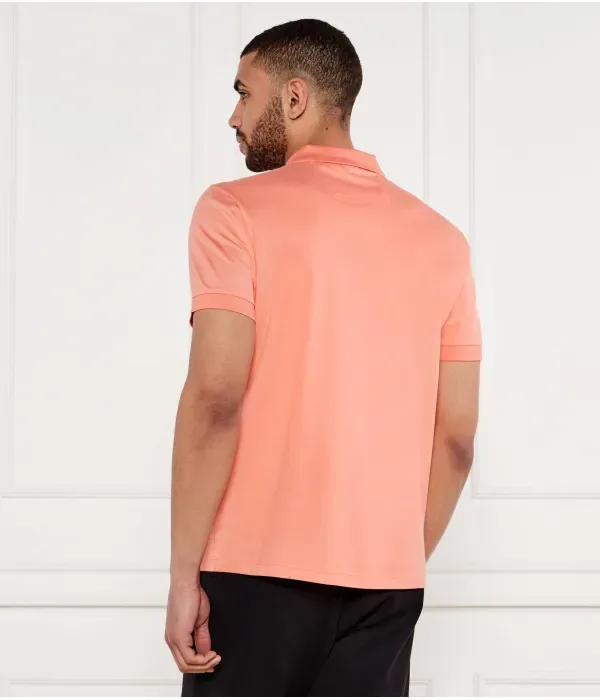 Поло Филикс regular fit Boss Green, оранжевый — фото 3