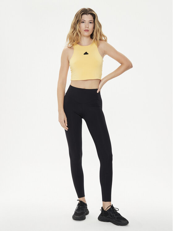 Топ slim fit City Escape IS0668 Adidas, желтый — фото 2