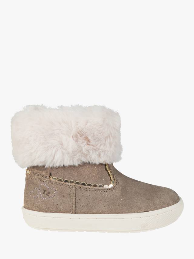 

Детские ботинки Faith Suede Fur ToeZone, Brown