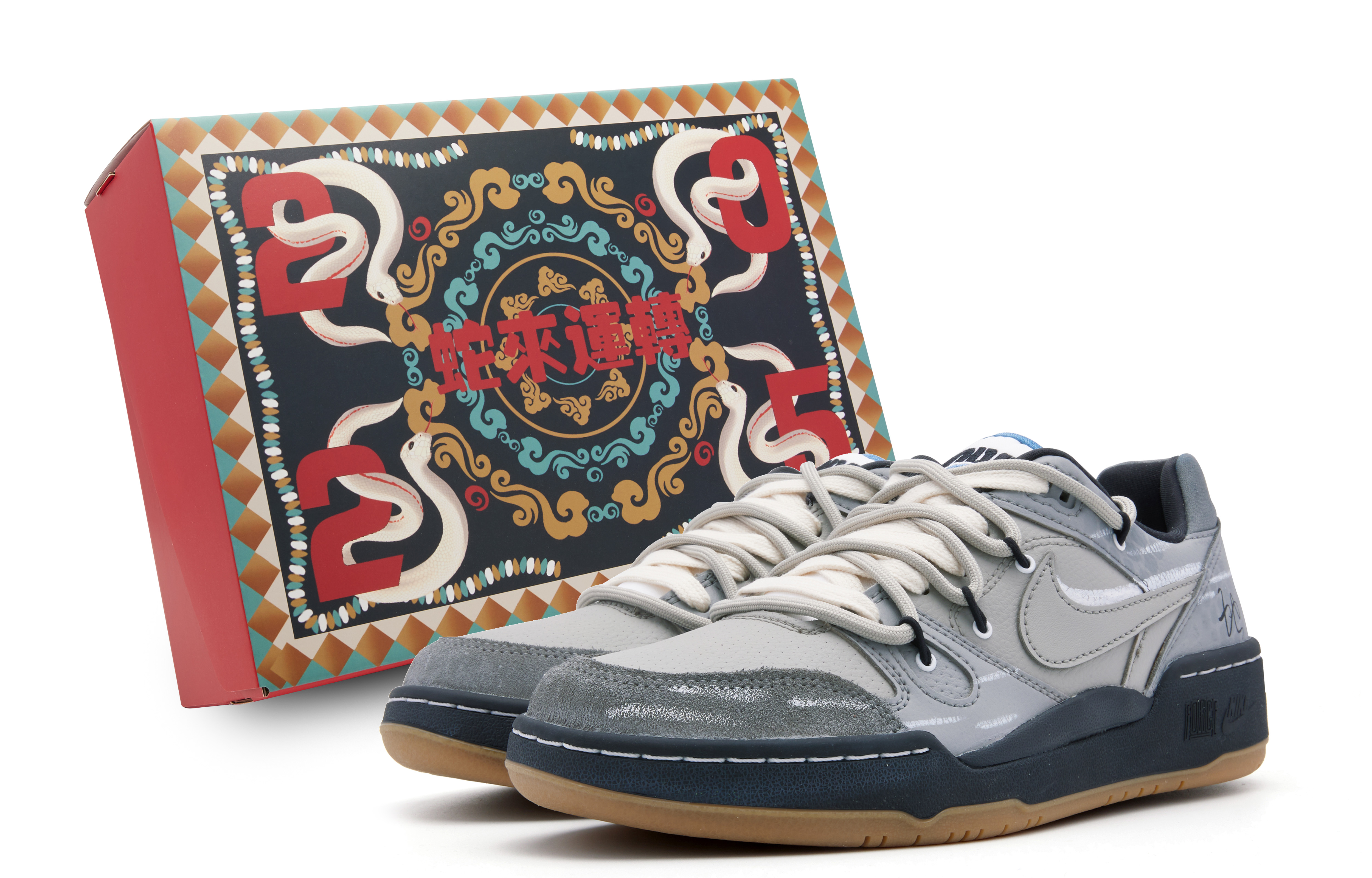 

Низкие кроссовки для скейтбординга Full Force Anti Slip, износостойкие, мужские, серые Nike, Gray