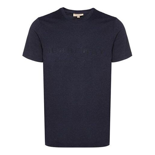

Футболка men's pullover round neck short sleeve navy blue Burberry, синий