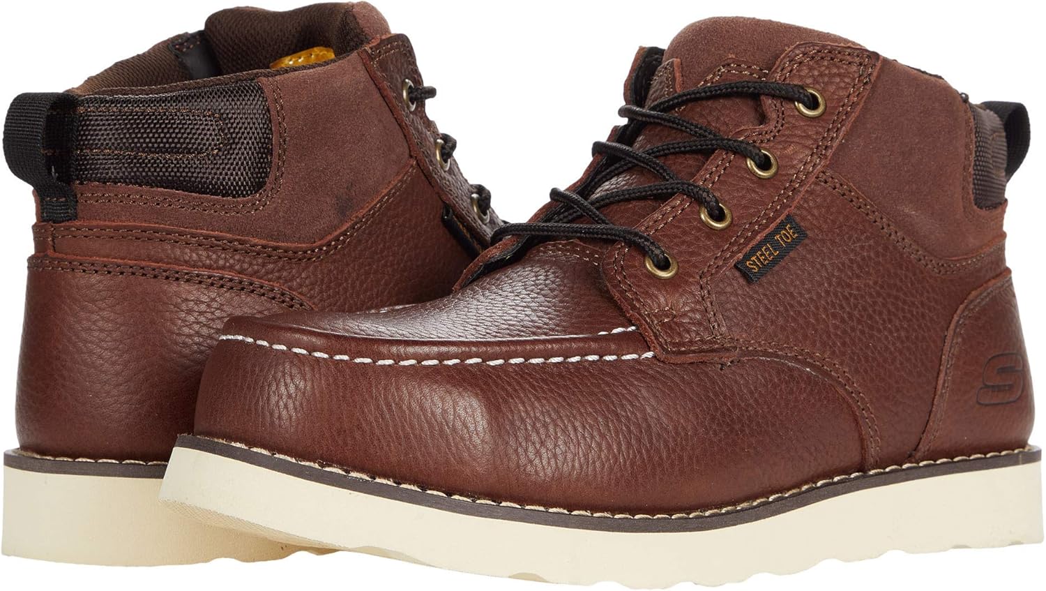 

Мужские ботинки Skechers Work Kadmiel-Kaed с защитным стальным носком, темно-коричневый