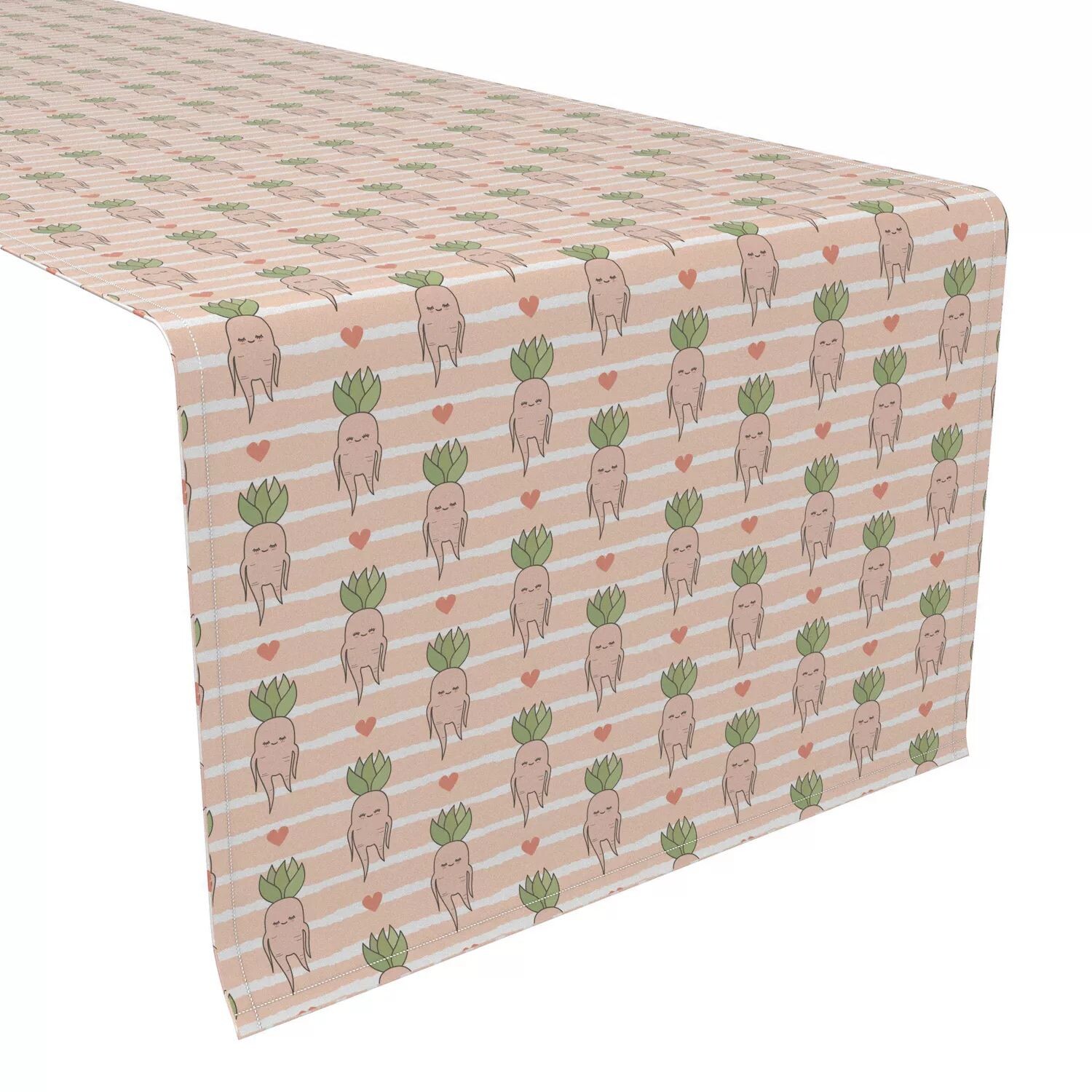 

Дорожка для стола, 100 % хлопок, 16x108 дюймов, полоска мандрагоры.