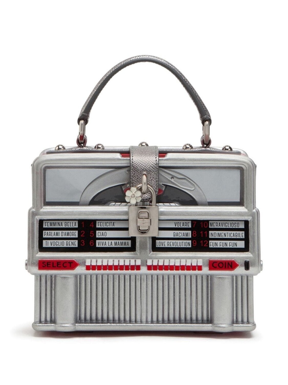 

Dolce & Gabbana сумка Juke-box Dolce Box с верхней ручкой, серебристый