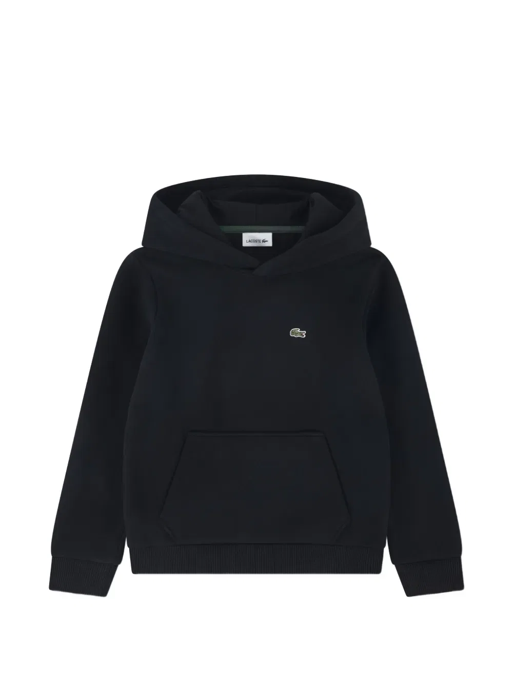 Толстовка с капюшоном и логотипом Lacoste Kids, черный