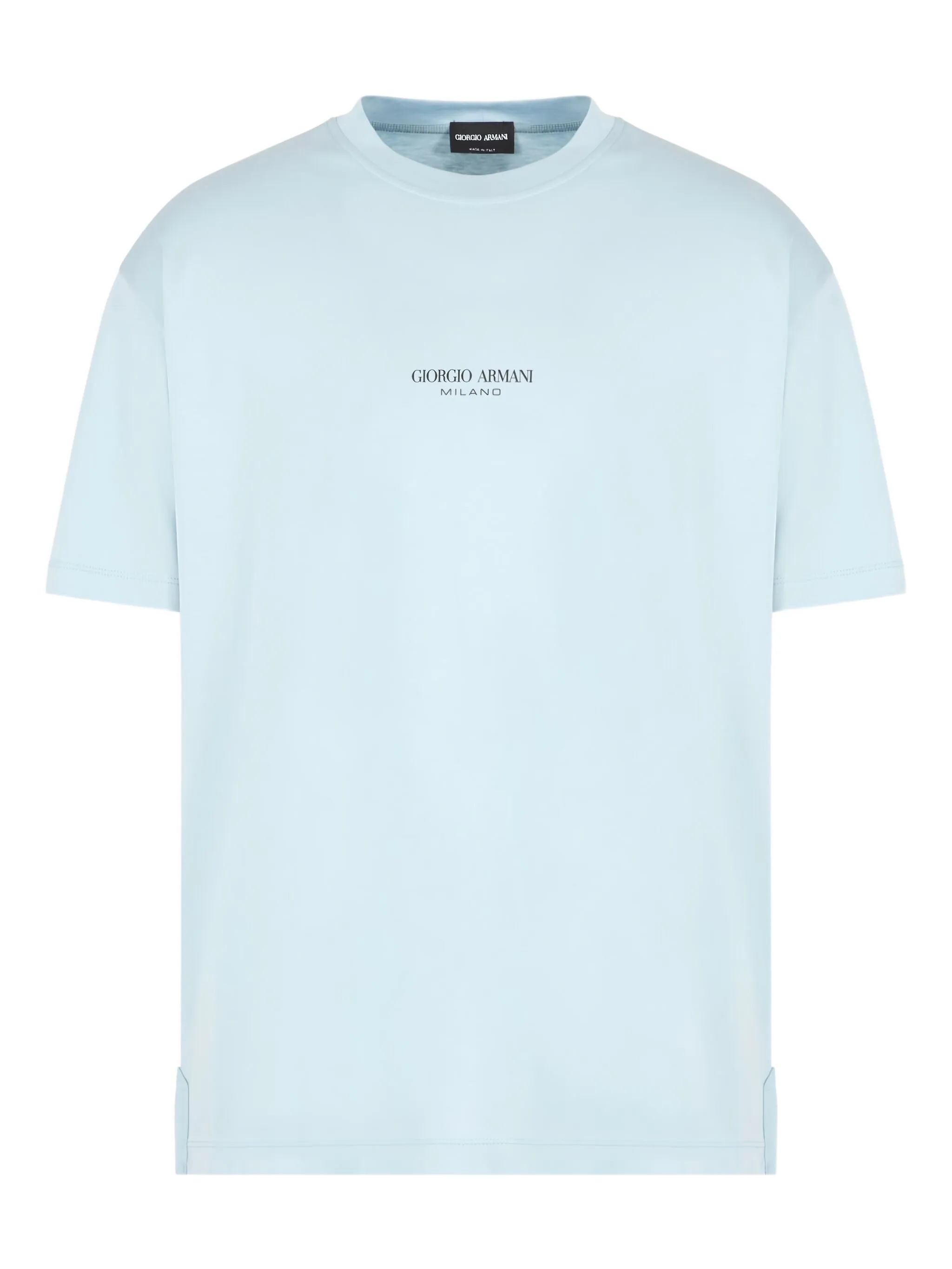 

Футболка с логотипом Giorgio Armani, синий