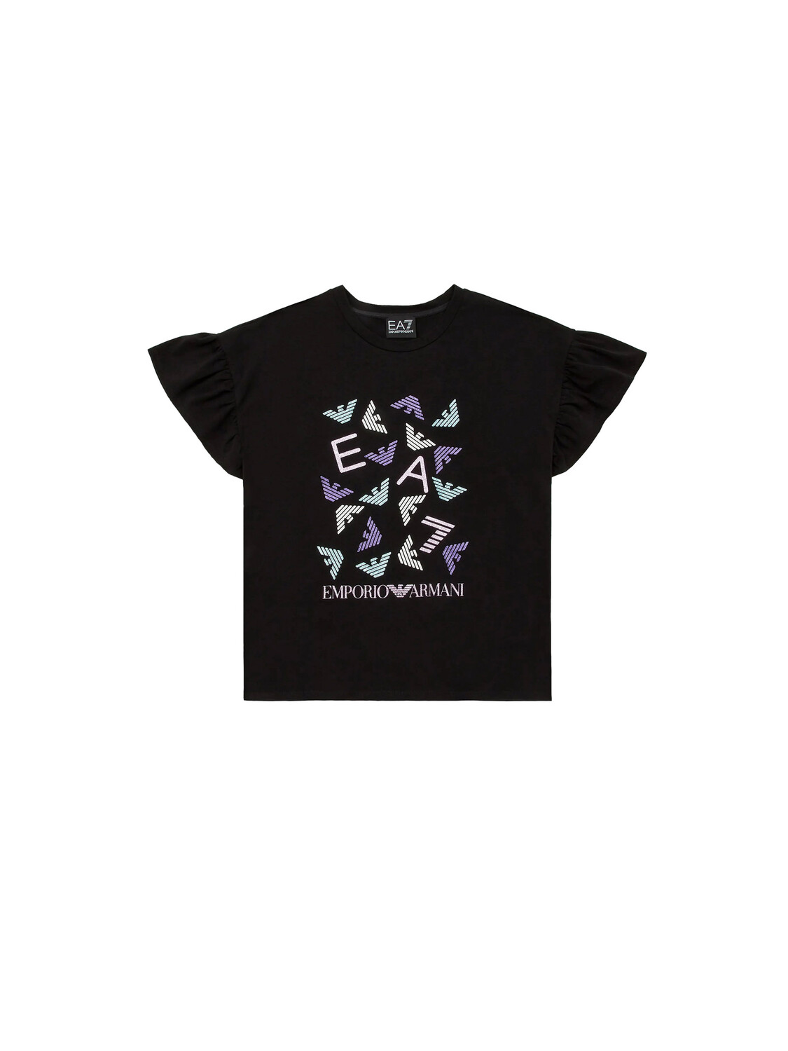 

Футболка t-shirt logo series girl Ea7, черный