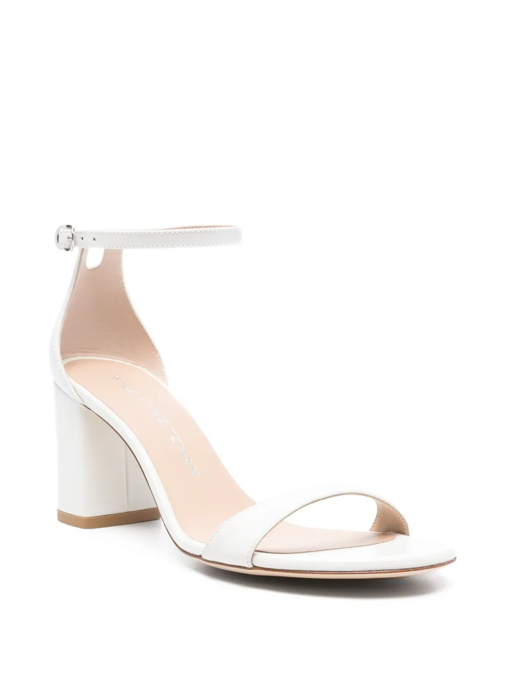 Босоножки Nearlynude 70 с ремешком на щиколотке Stuart Weitzman, белый — фото 2