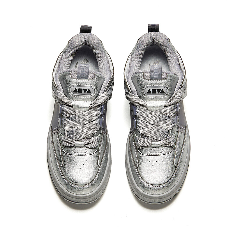 Кроссовки ANTA Skateboarding Shoes Men Low-top Pigeon Gray / Metallic Titanium, серый — фото 3