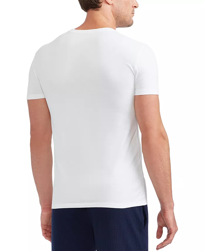 Мужские классические хлопковые майки-борцовки Slim-Fit, 3 шт Polo Ralph Lauren, белый — фото 3
