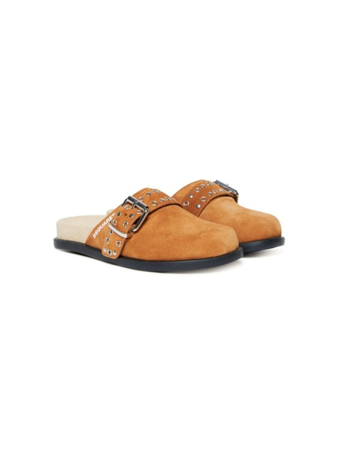 

Dsquared2 Kids мюли с пряжкой, коричневый