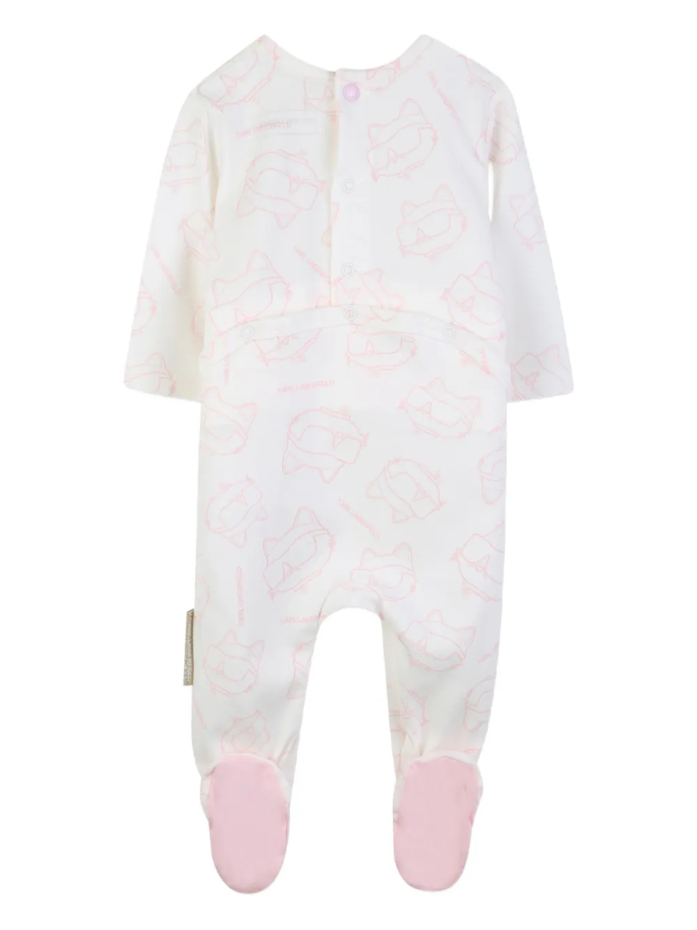Комплект боди ikon choupette KARL LAGERFELD KIDS, белый — фото 4