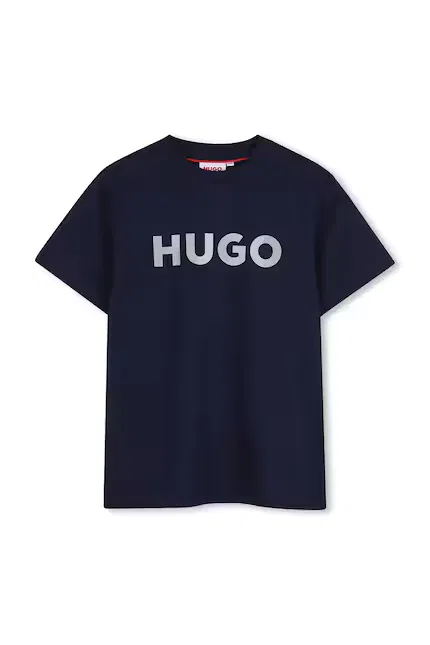 Футболка детская из эластичного хлопка HUGO, синий
