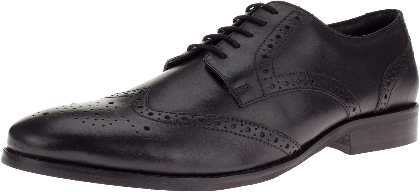 

Мужские кожаные туфли DTI GV Executive на шнуровке Tyson Wingtip Oxford DTI DARYA TRADING, черный
