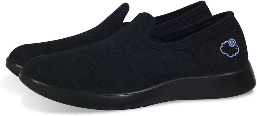 

Мужские шерстяные туфли LeMouton Комфортные легкие повседневные обувь для ходьбы на каждый день LE MOUTON, черный