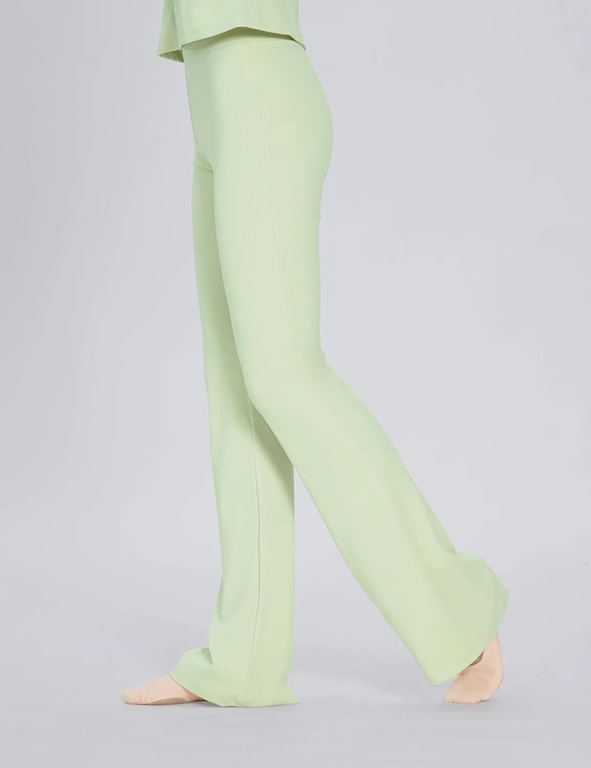 Детский спортивный костюм с курткой и расклешенными брюками Lovdaswi, Green-pants — фото 3