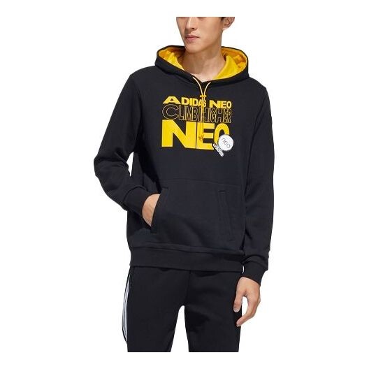 

Толстовка adidas neo Alphabet Printing Athleisure Casual Sports Unisex Black, мультиколор