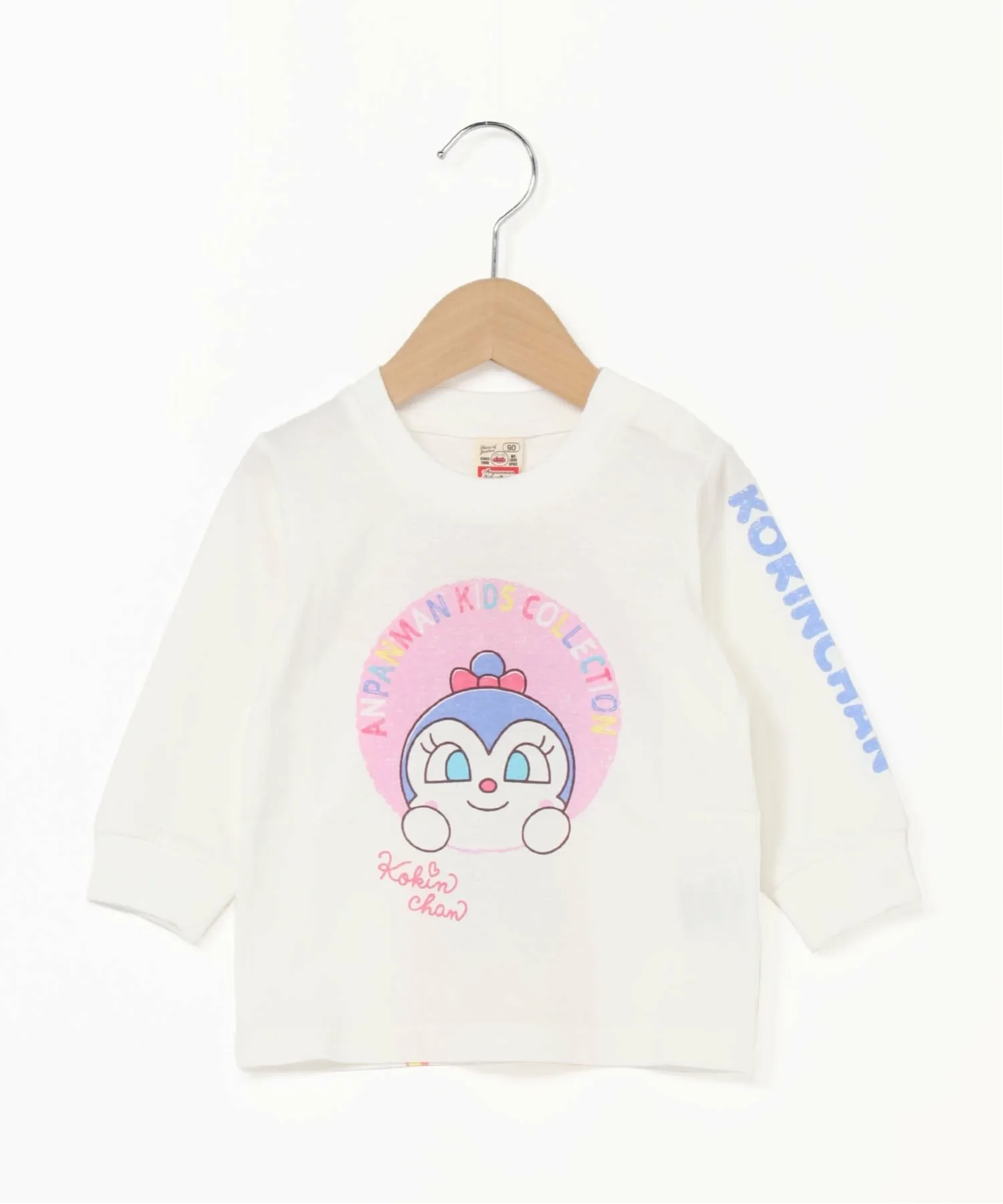 Детская коллекция ANPANMAN/(K) Футболка с длинным рукавом Baikinman Kokin-chan Hyokkori Anpanman Kids Collection, Off-white — фото 2