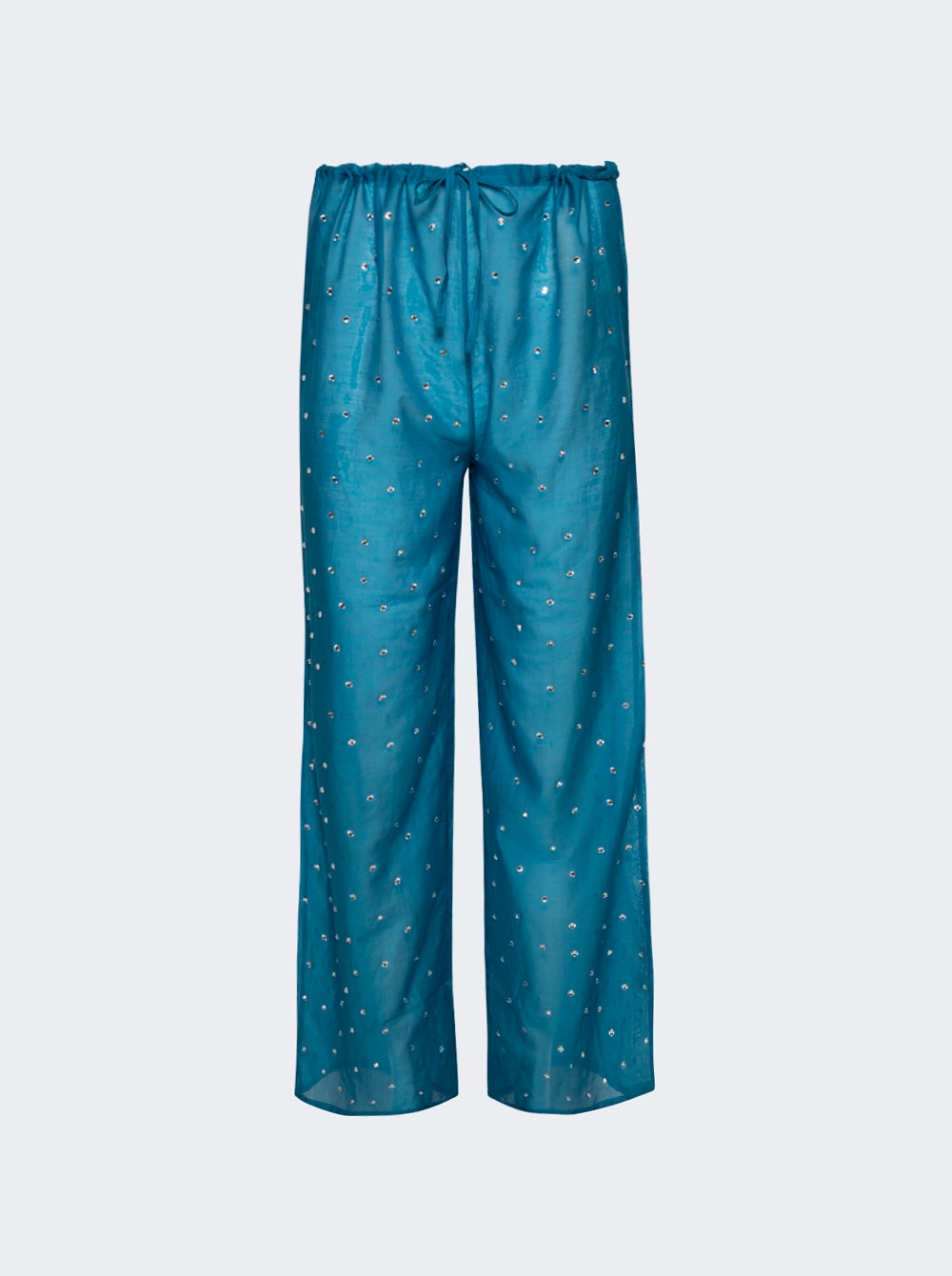 

Штаны с драгоценными камнями Oséree, цвет turquoise and crystal