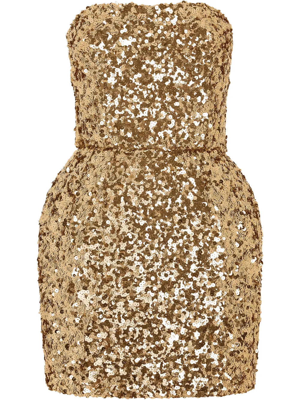 

Платье мини с пайетками DOLCE & GABBANA, золотой