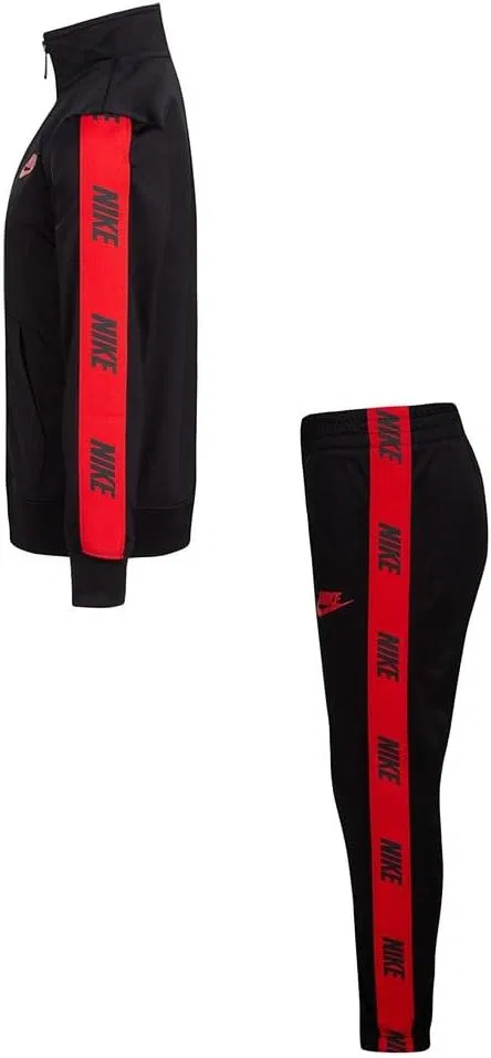Детский спортивный костюм Nike Logo Taping, черный — фото 3