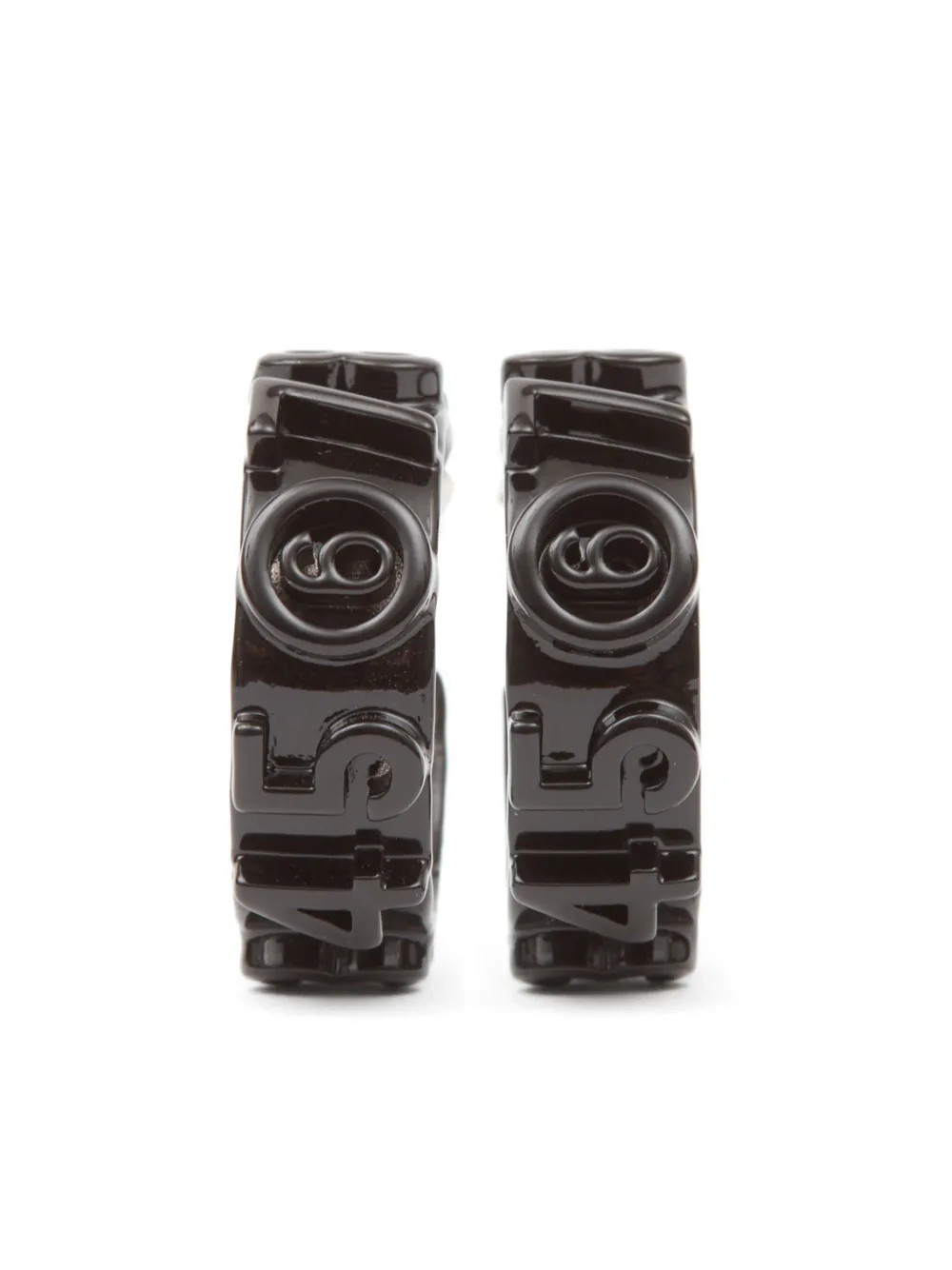

Серьги-кольца Numeric MM6 Maison Margiela, черный