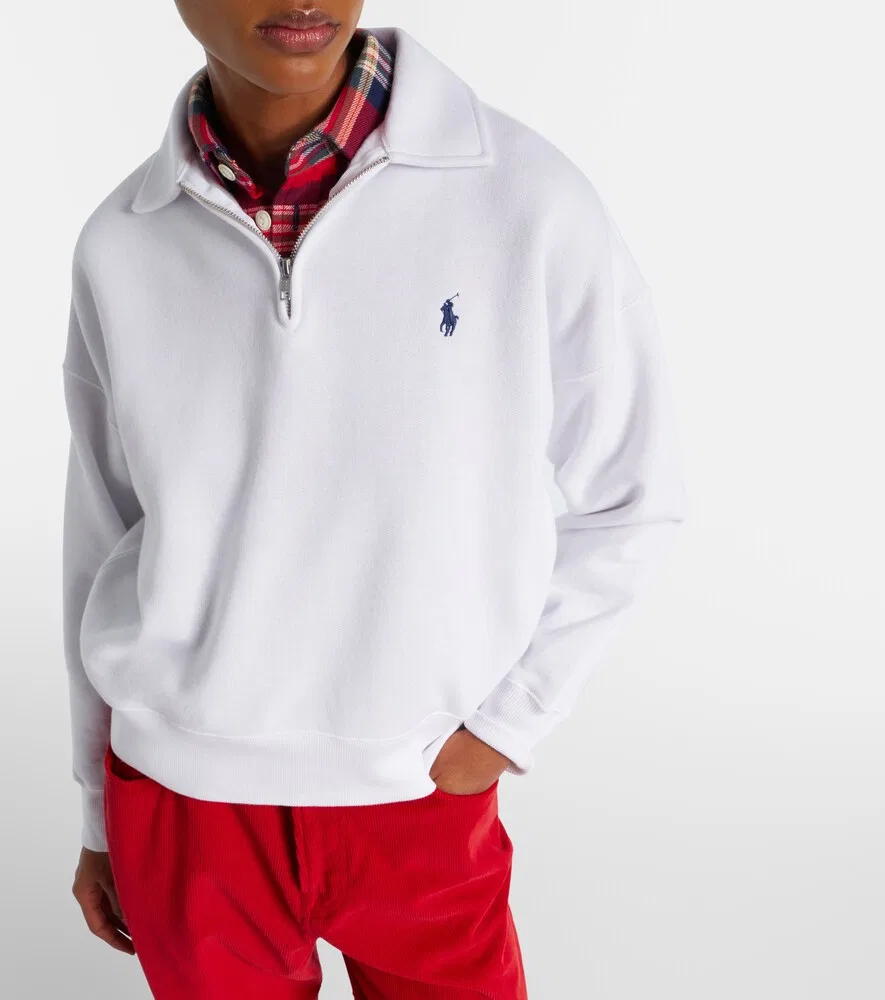 Толстовка из смесового хлопка Polo Ralph Lauren, белый — фото 3
