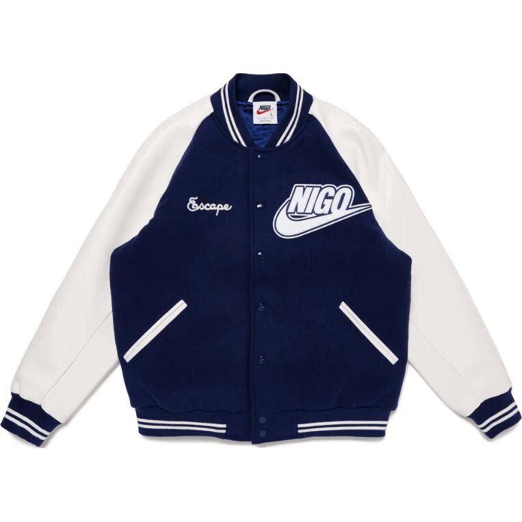 

Куртка X Nigo NRG Varsity Nike, синий/белый