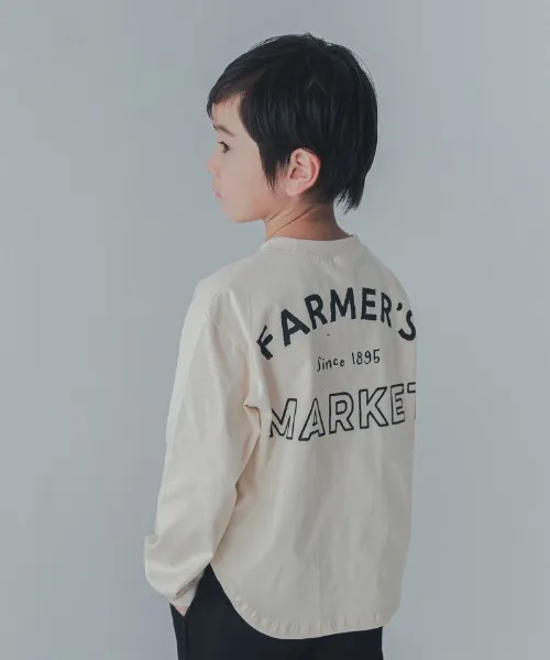 Детская футболка с длинным рукавом EAT Jeans-b 2nd бежевый — фото 4