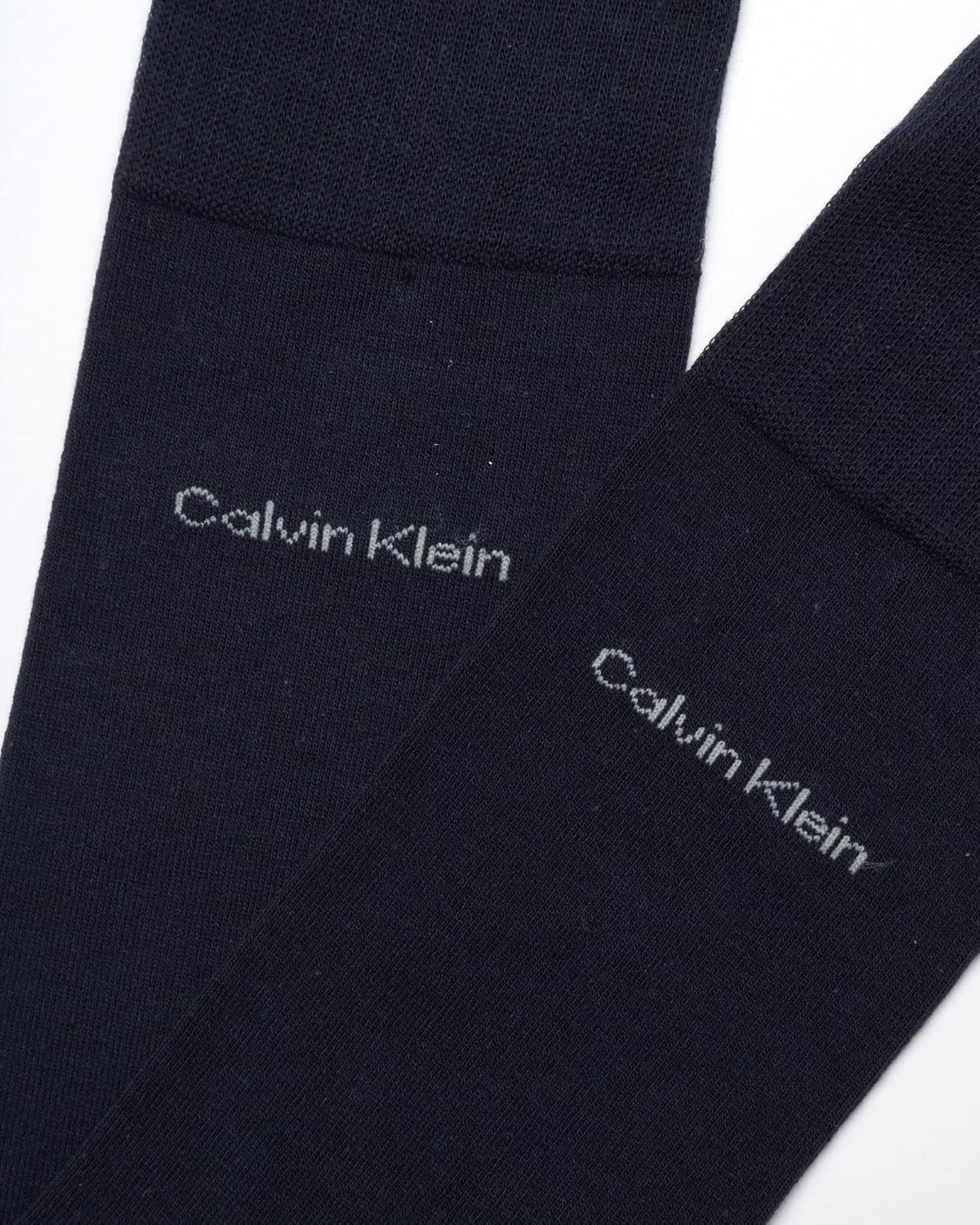 Мужские носки Calvin Klein под костюм - 2 пары легких эластичных мягких рабочих носков для мужчин, для повседневной деловой и официальной одежды, Navy — фото 3