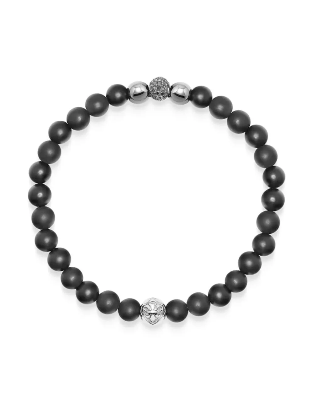 

Браслет из бусин Nialaya Jewelry, черный
