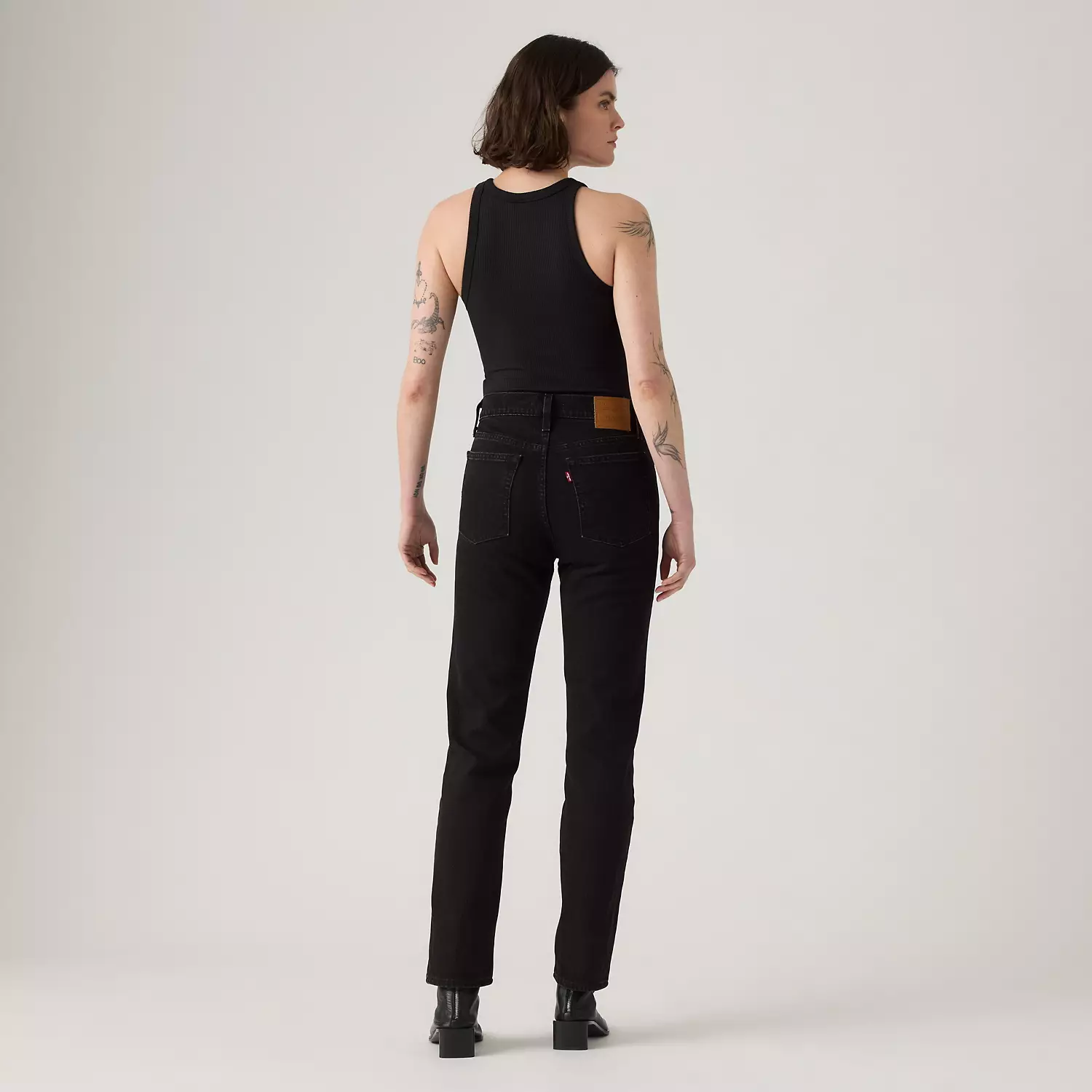 Женские джинсы Wedgie Slim Fit Levi's, цвет She's In The Zone - Black — фото 3