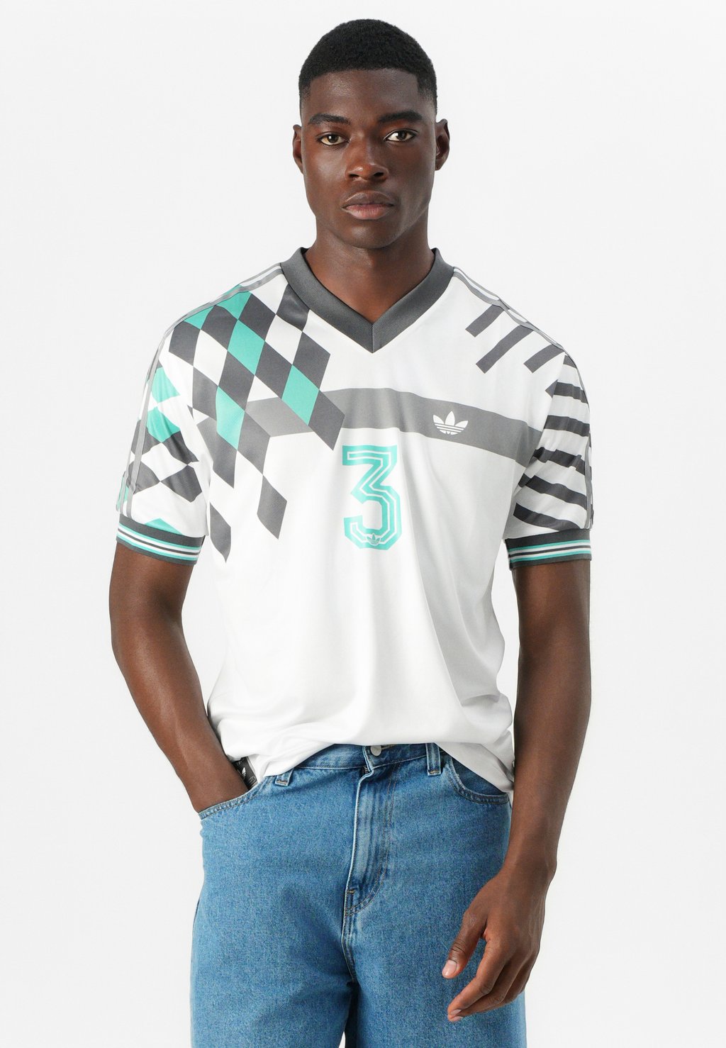 Футболка с принтом WAVE UNISEX Adidas Originals, белый — фото 4