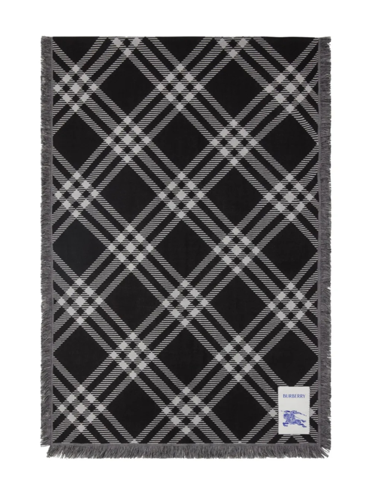 

Клетчатый шарф Burberry, черный