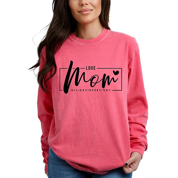 

Футболка Mom, love all day everyday garment dyed с длинным рукавом Simply Sage Market, Crunchberry, Зеленый, Футболка Mom, love all day everyday garment dyed с длинным рукавом Simply Sage Market, Crunchberry