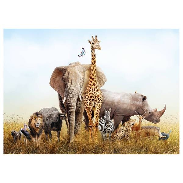 

Картина на холсте A.S. Création Tiere African Animals, синий/зеленый