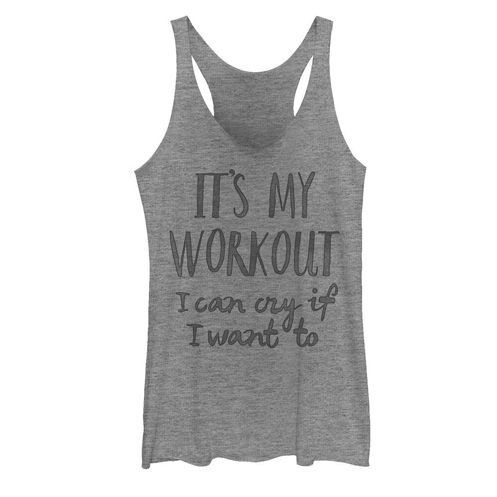 

Майка с рисунком It's My Workout для юниоров, цвет Gray Heather