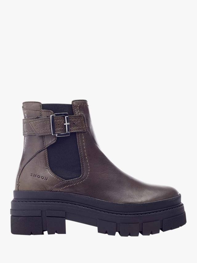 Кожаные ботинки челси shoon oller Moda in Pelle, оливковый