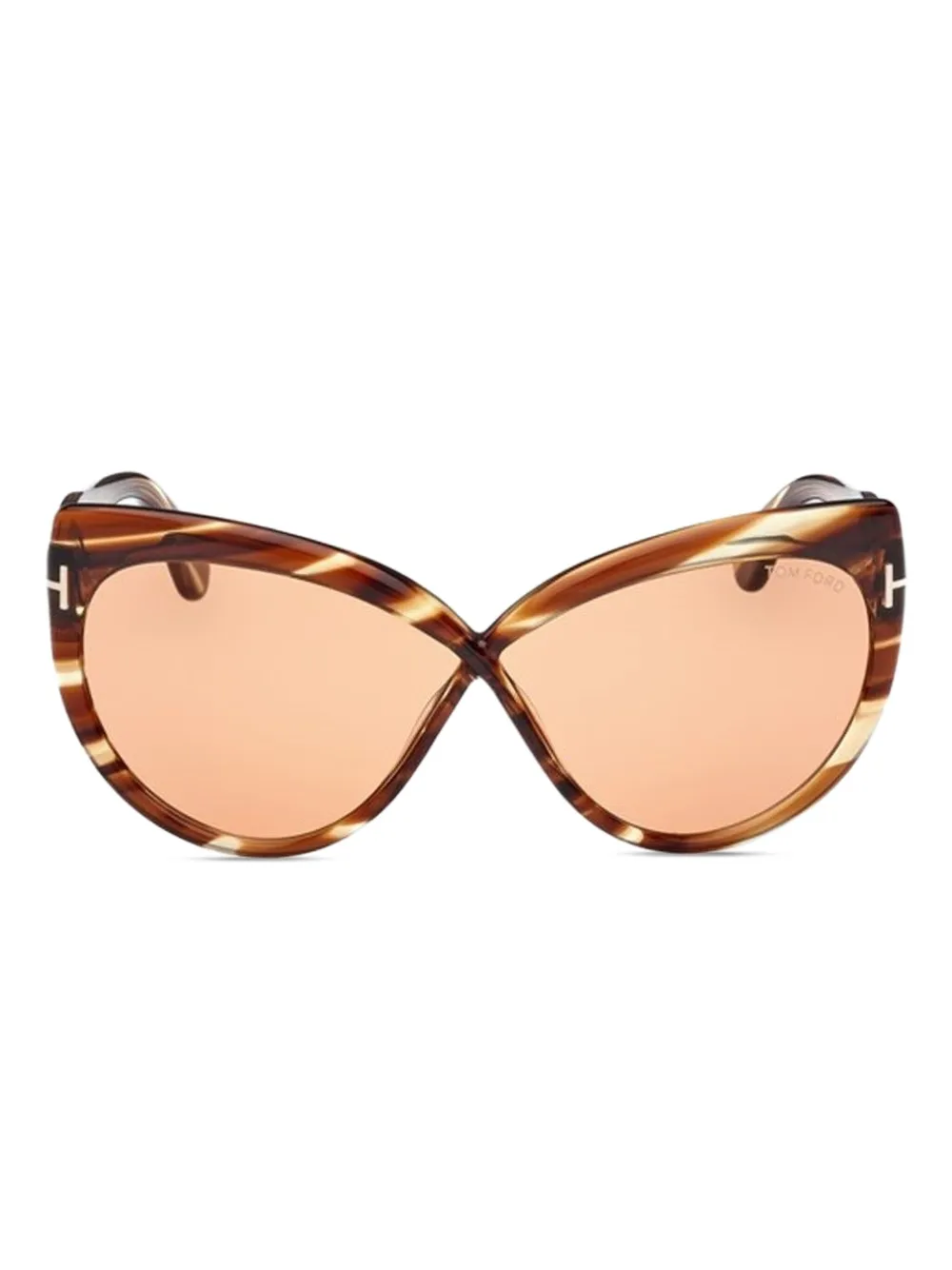 

Солнцезащитные очки в большой оправе TOM FORD Eyewear, коричневый