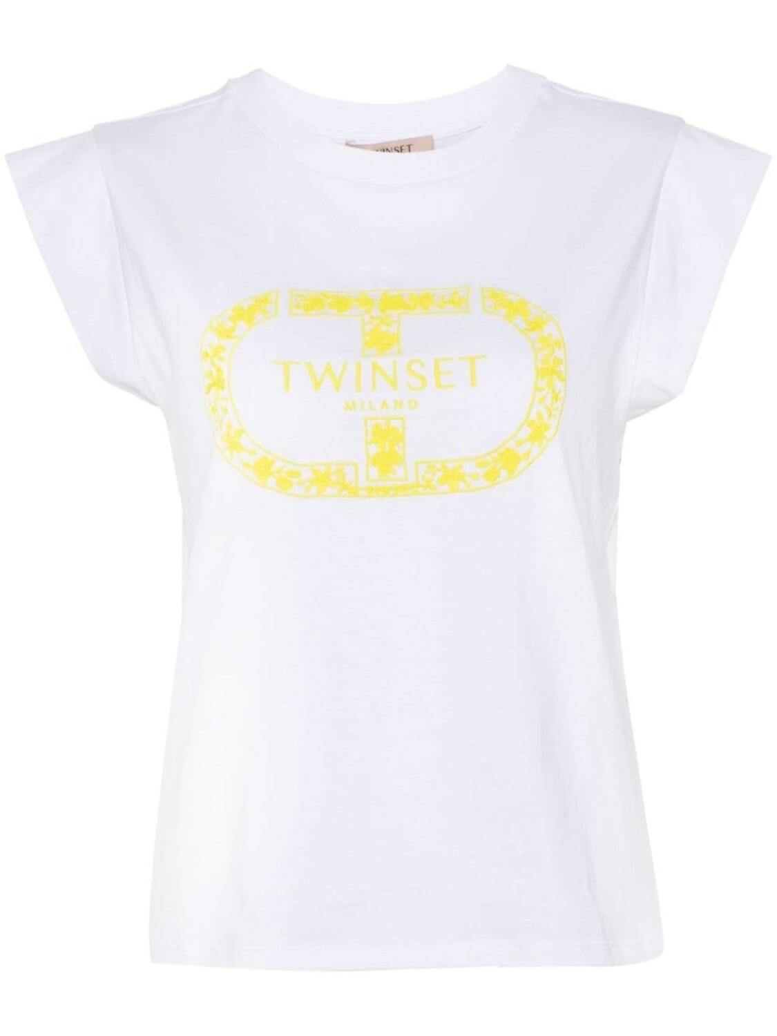 

TWINSET футболка с вышитым логотипом, белый