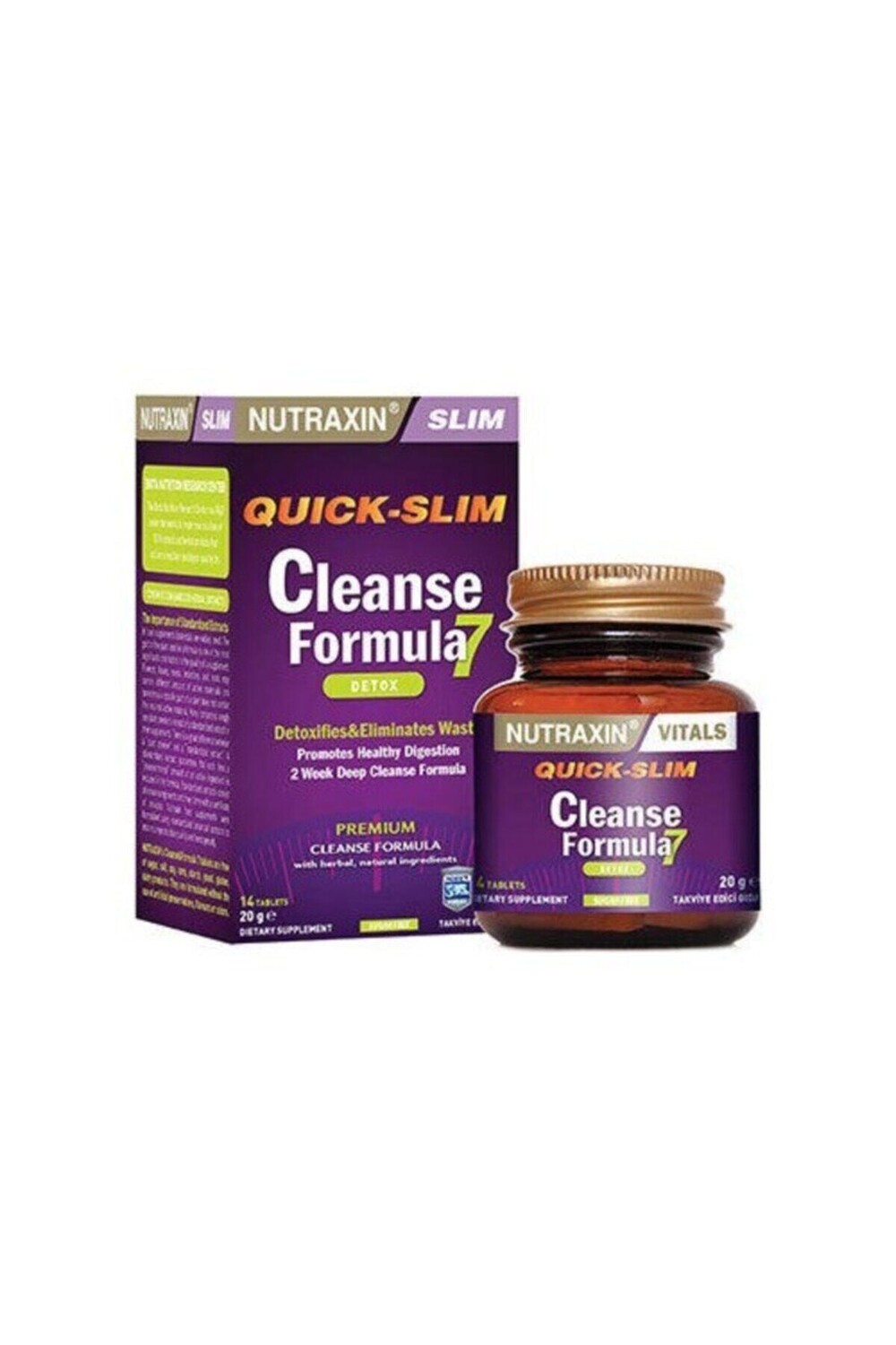 

Nutraxin Quick Slim Cleanse Formula 7 Детокс 14 таблеток