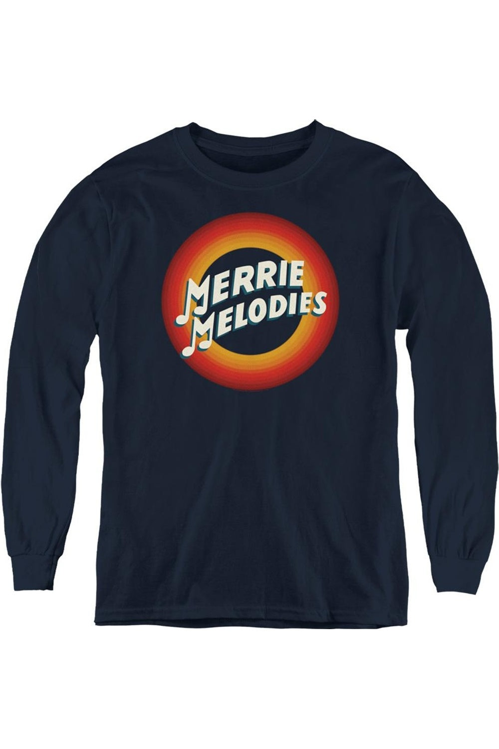 

Детский худи с длинным рукавом и логотипом Looney Tunes Merrie Gildan, темно-синий