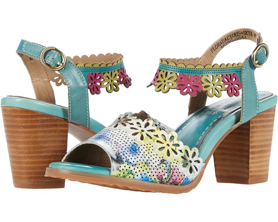 

Туфли L'Artiste by Spring Step Floradacious, цвет Sky Blue Multi Leather