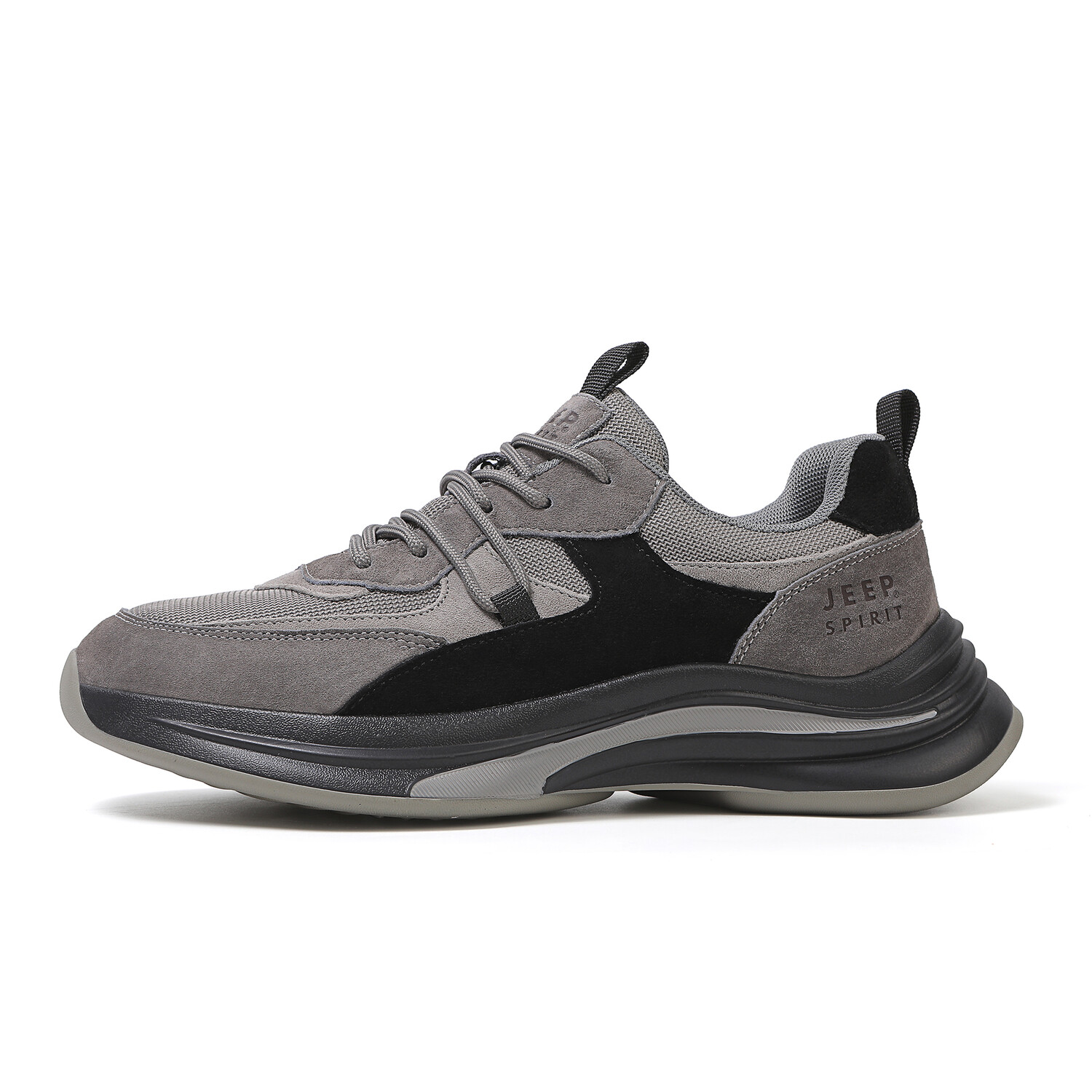 

Кроссовки JEEP SPIRIT Lifestyle Shoes Men Low-top Black/grey, темно-серый